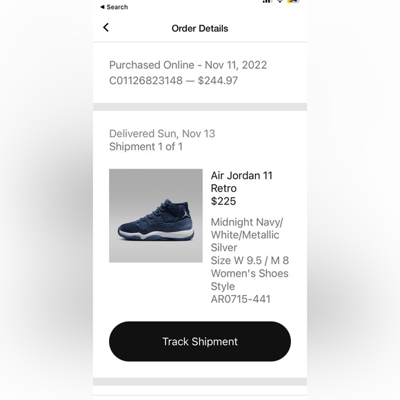 Jordan 11s Retro - Midnight Navy/White/Metallic Silver - Picture 8 of 9